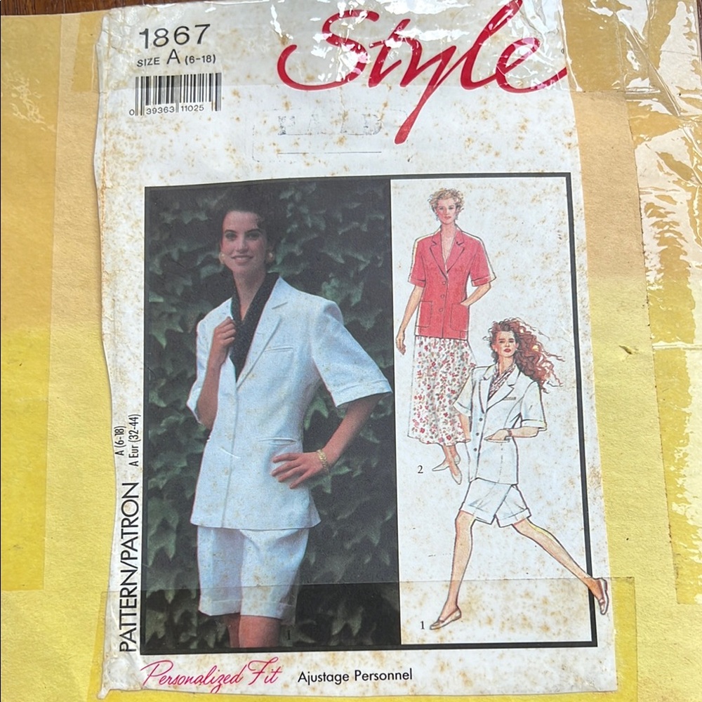Rare Vintage 80’s Sewing Pattern
